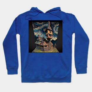 Starry Night Over The Burrow Hoodie